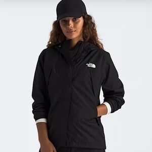 New W Tags The North Face Wmn's Antora Rain Jacket Waterproof Hooded Black SZ M